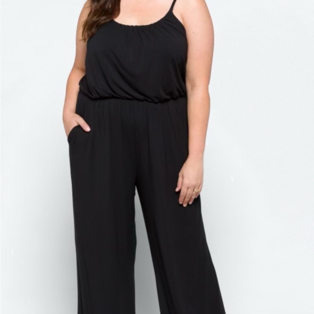 Kaileigh Black Sleeveless Jumpsuit for Cocktail Nights